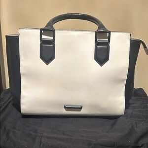 Kendall & Kylie Black and Cream Satchel
